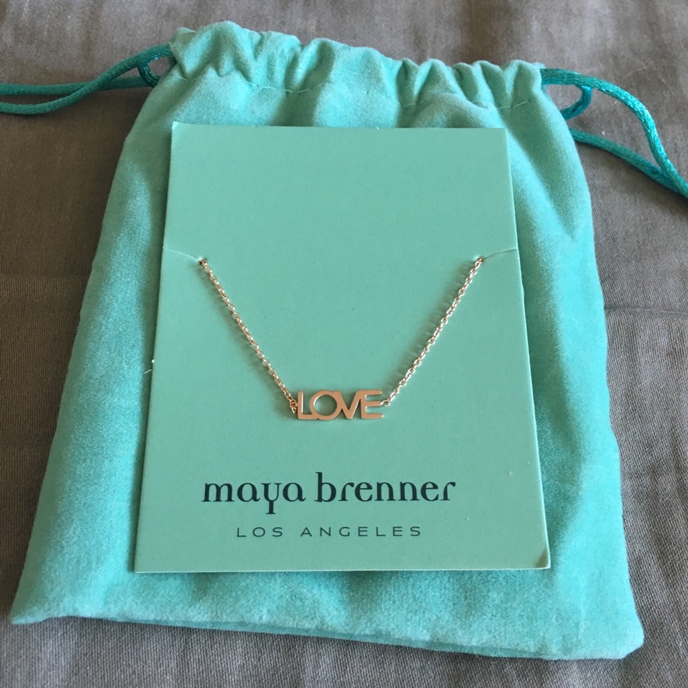 Maya Brenner Love Bracelet in Rose Gold